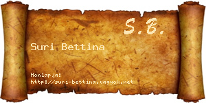 Suri Bettina névjegykártya